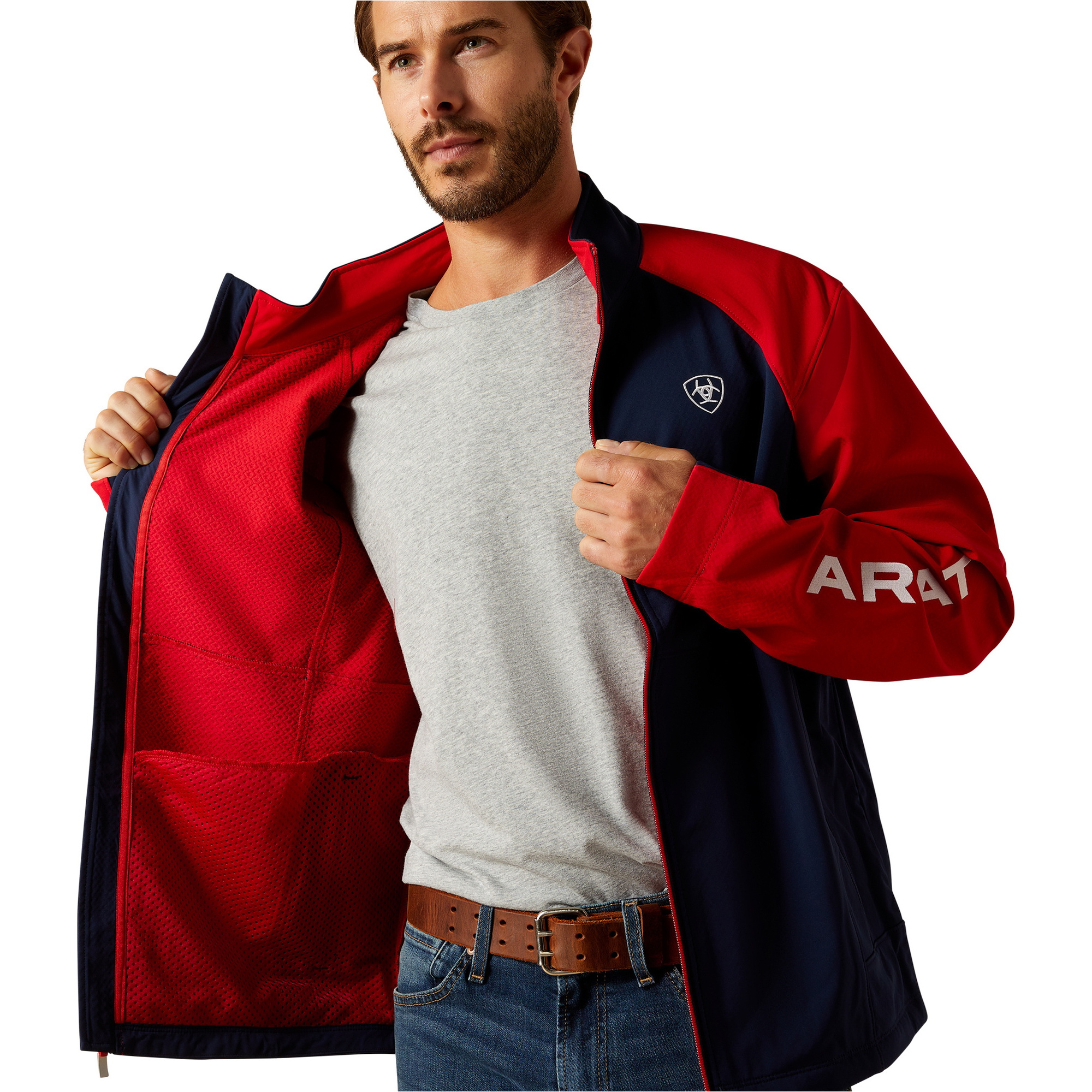 2025 Ariat Herren Team EQ Jacke 10062859 - Navy / Red